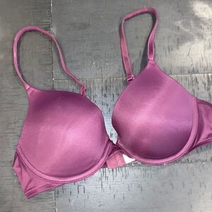 Pink Victoria’s Secret Wear Everything Push Up Bra Maroon​​​​​​​​​​​​